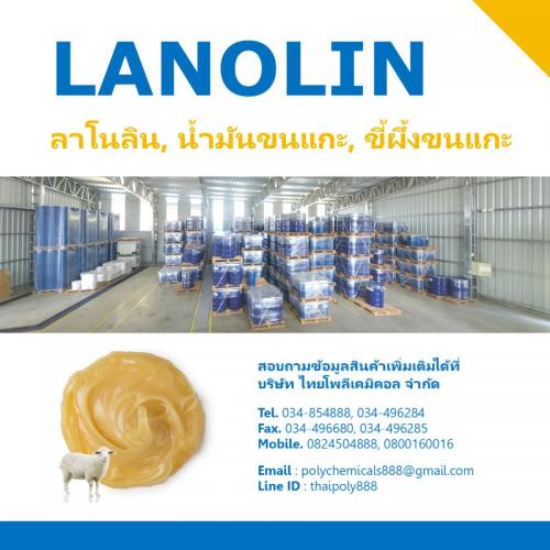 ลาโนลิน--lanolin--ลาโนลีน--น้ำมันขนแกะ--ขี้ผึ้งขนแกะ--น้ำมันสกัดจากขนแ